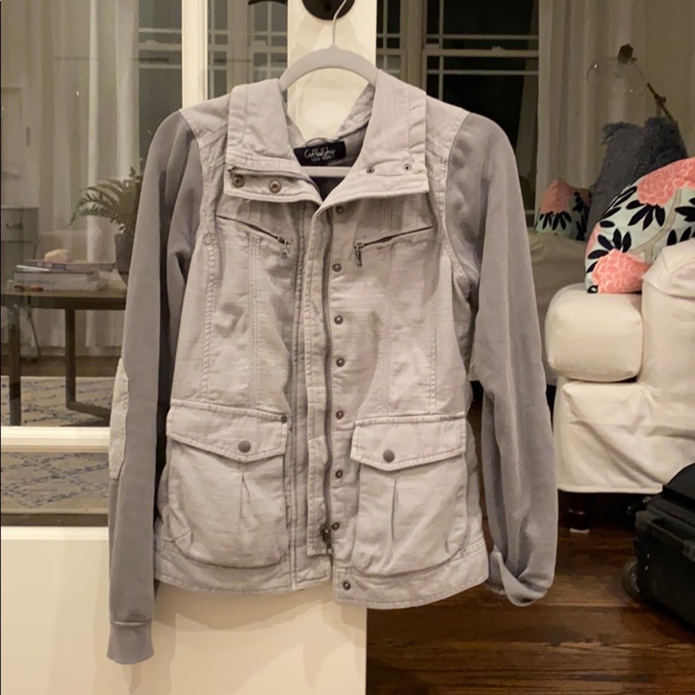 Gray fall jacket